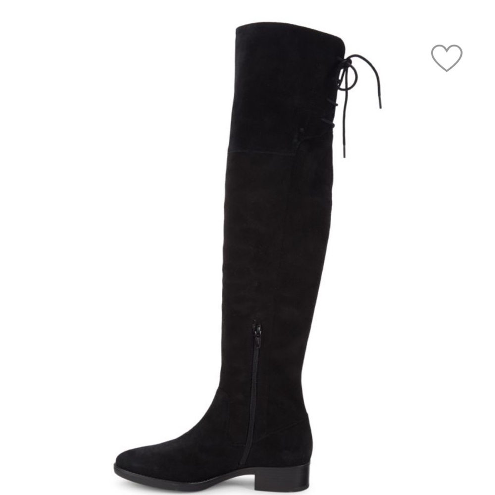 GEOX Felicity Suede Over The Knee High Black‎ Suede Boots 6.5 M, E 509